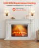 VEVOR Electric Fireplace Insert, 23 inch Recessed and Wall Mounted with Adjustable 3 Flame Brightness Levels & 24h Timer & Remote Control