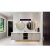 Modern Wall Bathroom Vanity Light Fixture 4 Light Oil Rubbed Bronze Metal with Clear Glass Shade