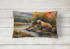 NEW Watercolor Wildlife Throw Pillow Throw Pillow for Indoor Couch Bed Outdoor Patio Washable, Kodiak Bear 2942,12Hx16W
