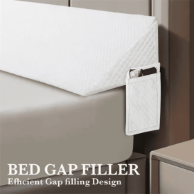 Air Layer Fabric Gap Pillow Diamond-shaped Pocket193x24.5x15cm (Color: White)