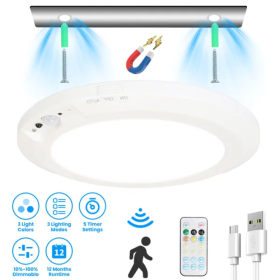 Rechargeable Motion Sensor Ceiling Light (Option: Style1)