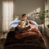 Heavy Plush Soft King Size Blankets, Mink Velvet Fleece Blanket - Printed Raschel Bed Blanket, Thick Raschel Printed Mink Blanket For Bed, Home