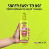 HALT! Handheld Fire Fighting Foam Spray ��� Non-Toxic, Easy to Use, Store, and Find in Emergency ��� Compact & Portable ��� Ideal for Home, Kitchen